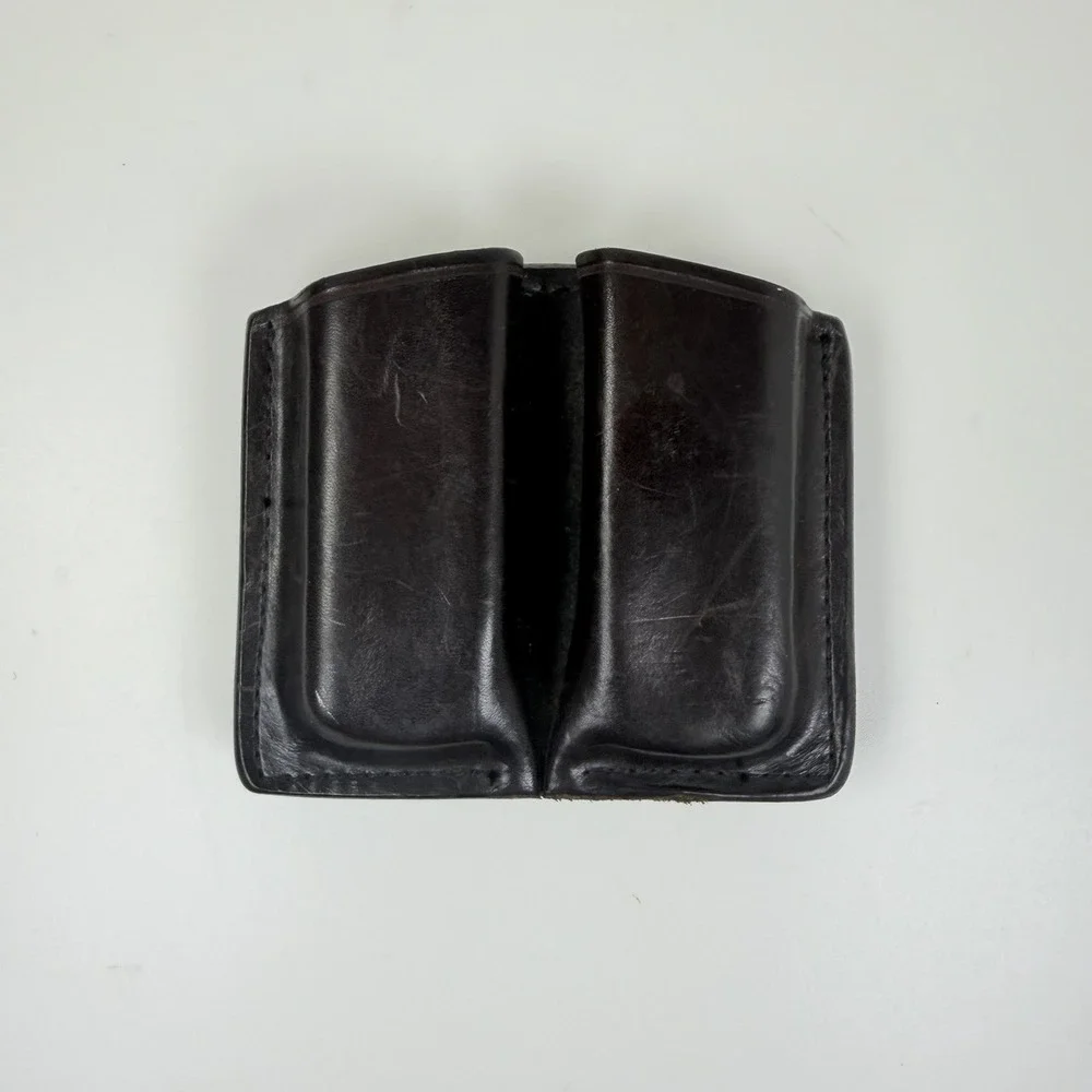Kirkpatrick Leather 62D Double Magazine Pouch Brown Handcrafted USA Belt Mag